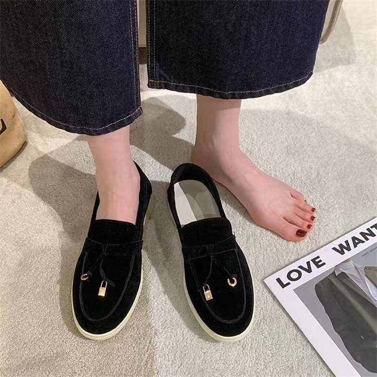 2024新款单鞋女大码43欧美外贸高档乐福豆豆女鞋时尚百搭套脚单鞋详情3