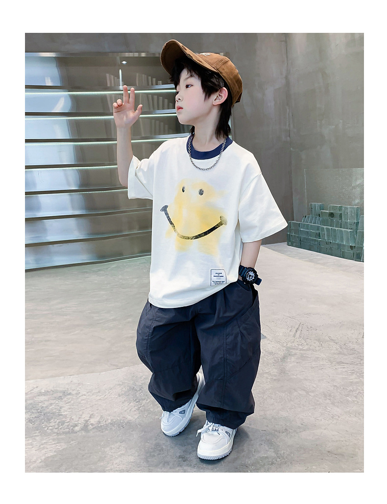 男童夏季凉感卡通短袖T恤2025新款儿童装夏装中大童宽松半袖上衣详情20