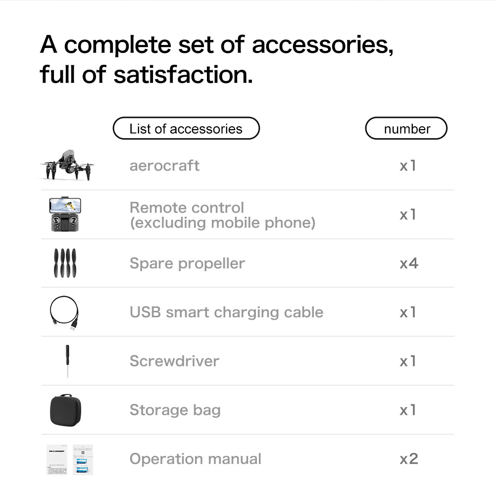 迷你无人XD1航拍四轴飞行器跨境遥控玩具飞机光流定高合金drone详情42
