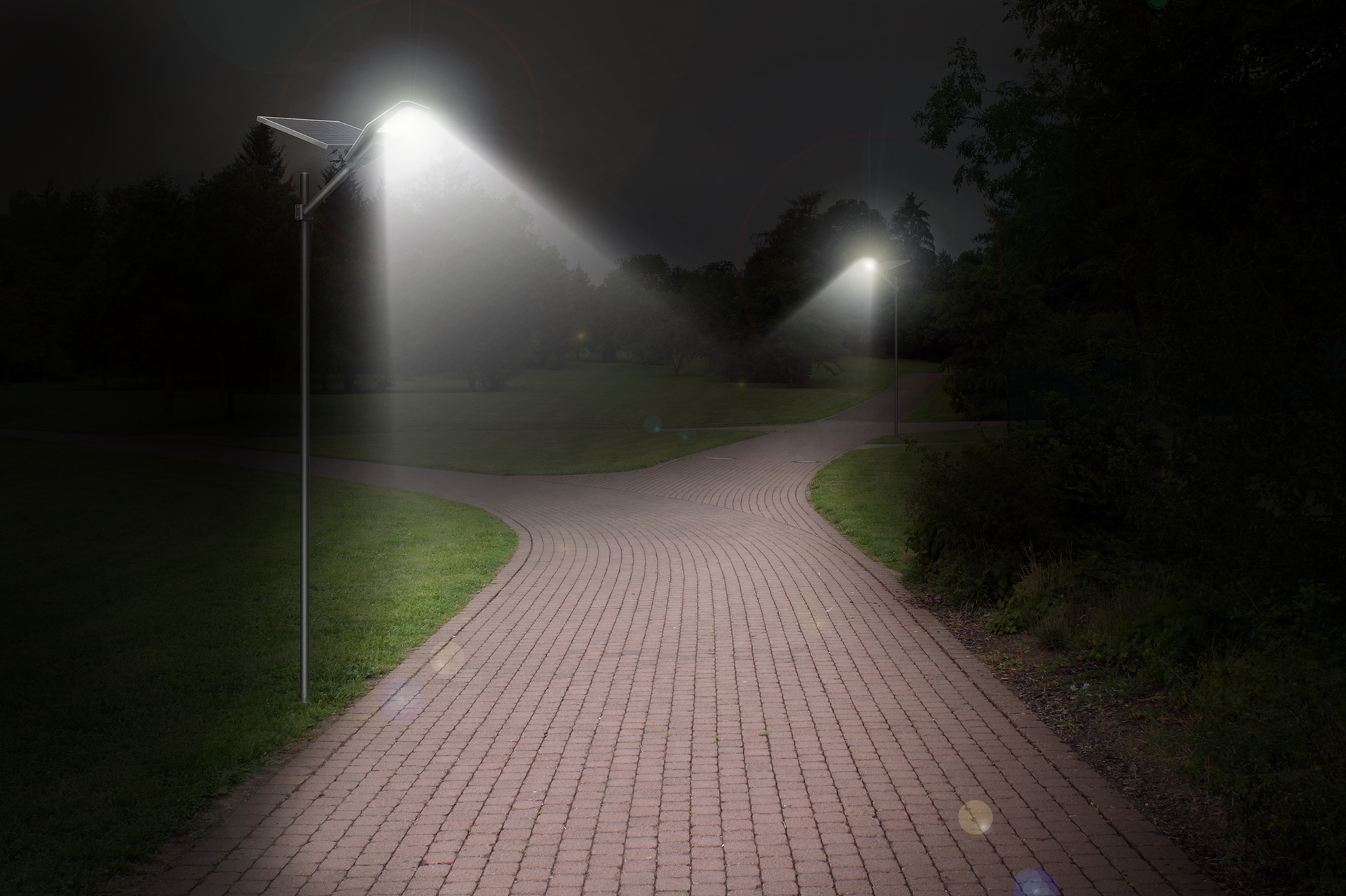 Solar lamps, household garden lamps, park track landscape lamps, new rural project solar street lamps pic 18