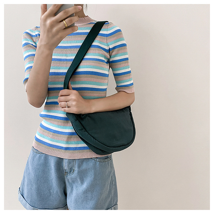 斜挎包女新款单肩包学生女包休闲包运动小包夏季帆布包日系饺子包详情29