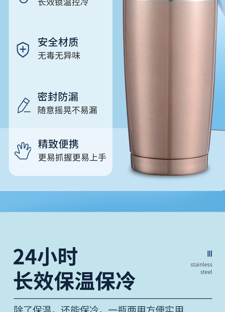 亚马逊 20oz汽车杯 不锈钢保温杯车载冰霸杯啤酒杯304喷塑汽车杯详情4