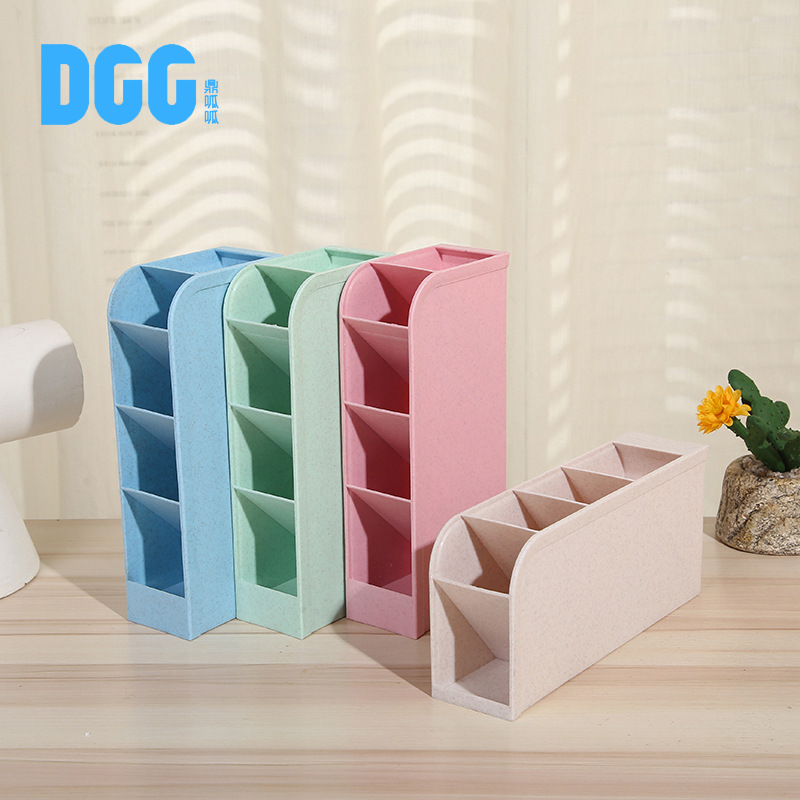 Creative ins minimalist new slanted pen holder, multi-functional desktop, large-capacity storage box, pen holder manufacturer wholesale pic 6