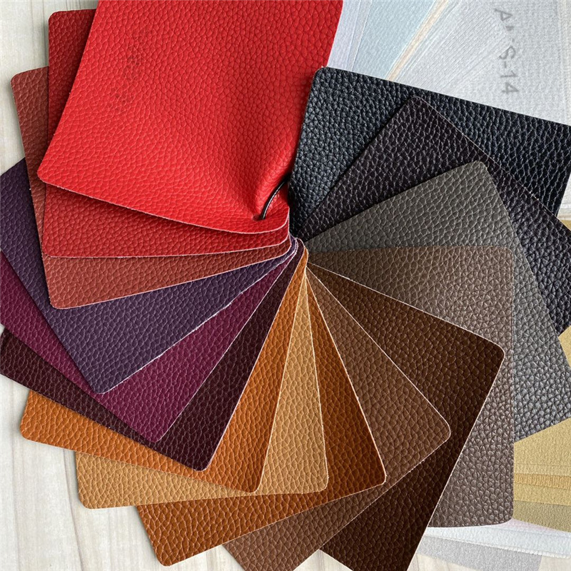 AMS large litchi pattern PVC artificial leather sofa furniture, car seats, soft and hard packaging, background wall decorative leather fabric pic 6