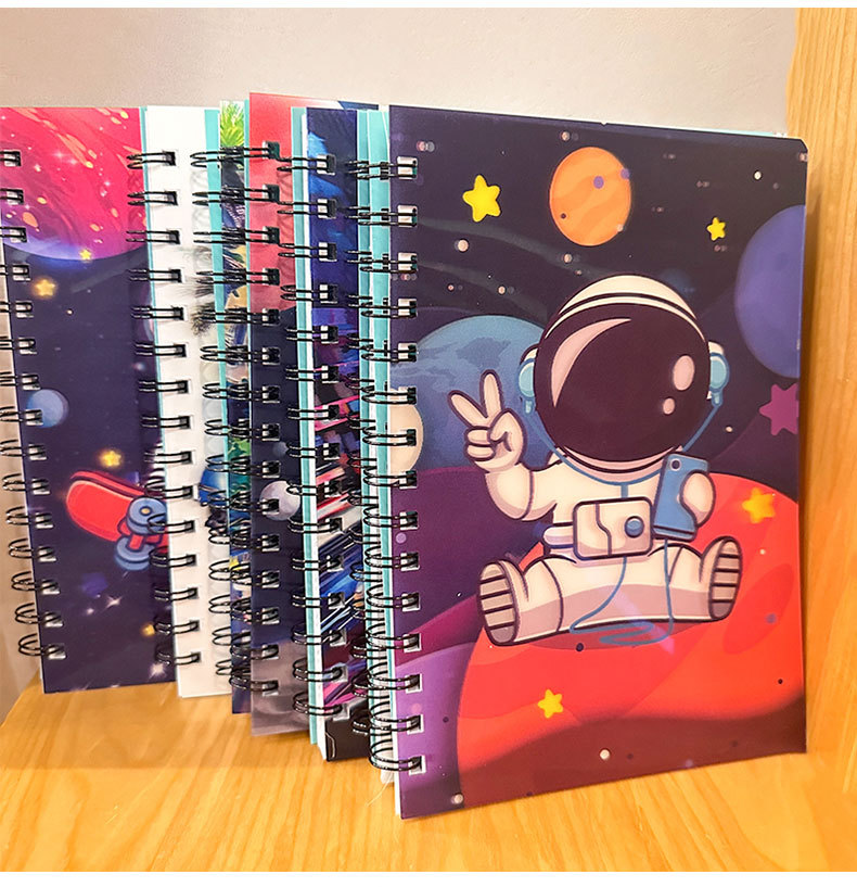 跨境3D变幻线圈本可爱卡通立体光栅本学生口袋便携本办公记事本详情7