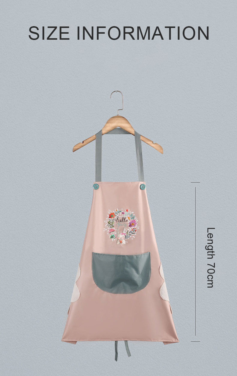 【QT067-1】家用围裙女家居可爱厨房家用围腰详情4