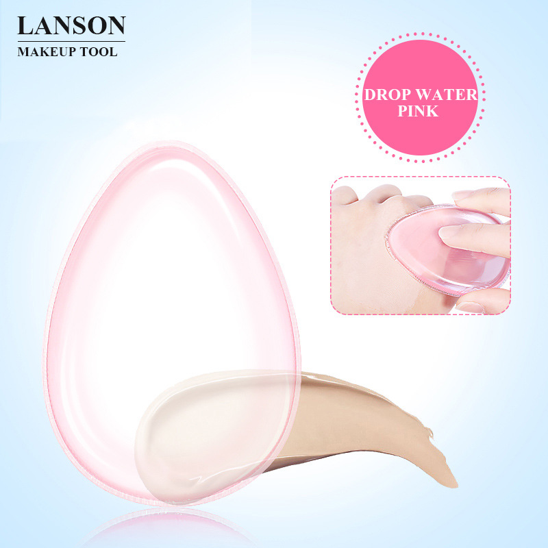 Transparent cosmetic powder puff made of PU material, not absorbing powder and easy to clean. Wholesale of cosmetic silicone powder puff and jelly powder puff pic 23