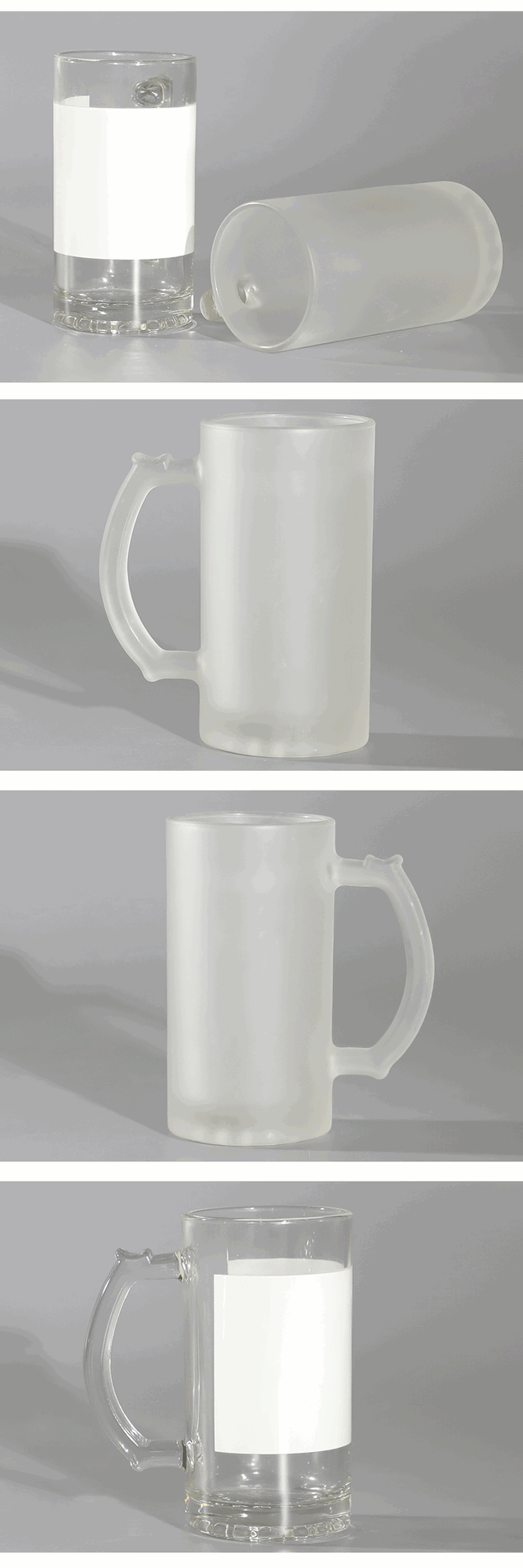 New 16oz glass draft beer mug patch patch beer mug creative sublimation beer mug can be printed with logo pic 11