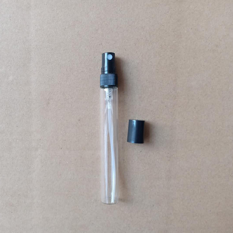 Available in stock: 2ml, 3ml, 5ml, 10ml black and white spray perfume samples, glass portioned spray empty bottles, pulled tube bottles pic 13
