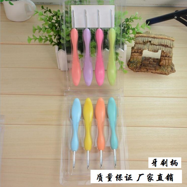 【 Manufacturer 】 Batch of soft-handled crochet hooks, full set of DIY hand-woven needles, metal aluminum TPR crochet hooks pic 12