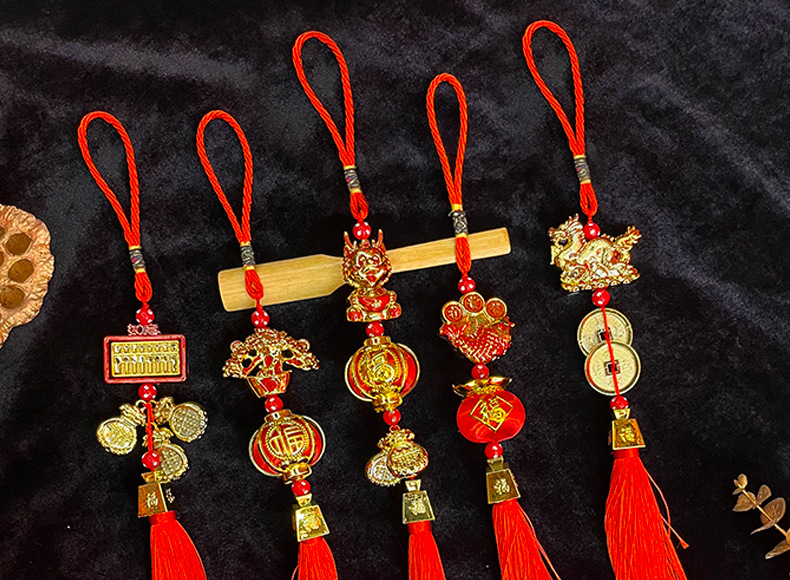 中国结小挂件门把手挂式车挂吊坠新家新年开业布置氛围国潮小挂饰详情1