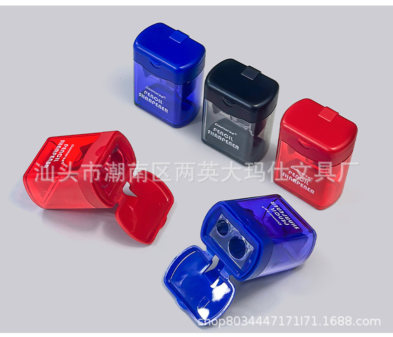 厂家直供透明 削笔刀创意卷笔刀引流手摇转笔刀批发铅笔刀详情6