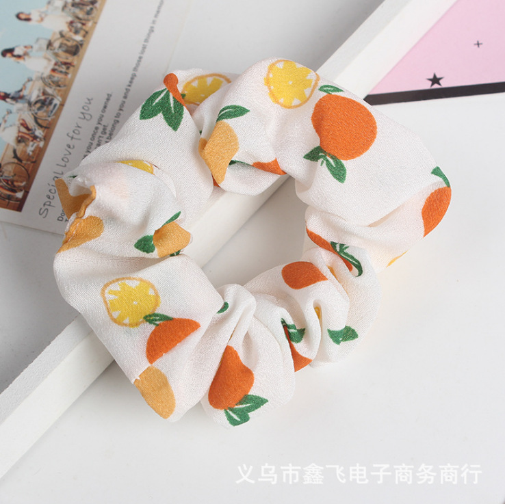 Fresh and clean mesh hair rope, large intestine flower wreath hair band, pig large intestine hair tie, high-elasticity hair accessory, wholesale and customized in South Korea pic 8