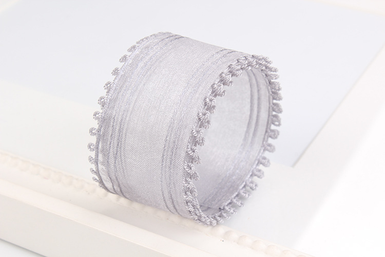 Dingxin Korean ribbon Double Ear striped snow gauze Ribbon DIY Handmade hair accessory Bow material small ear woven ribbon pic 10