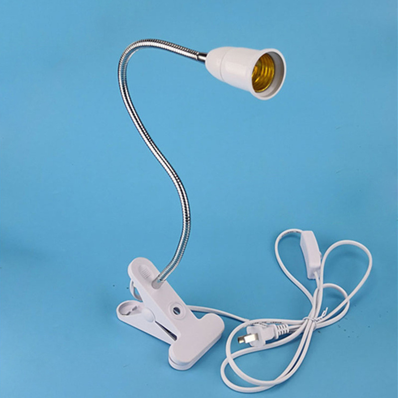 53CM flexible hose universal clamp lamp holder E27 with switch lamp head Bedside table lamp, plant multi-functional supplementary light pic 6