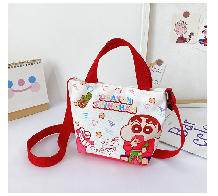 卡通帆布休闲斜挎背包儿童手提袋 库洛米双子星可爱单肩包包包详情23
