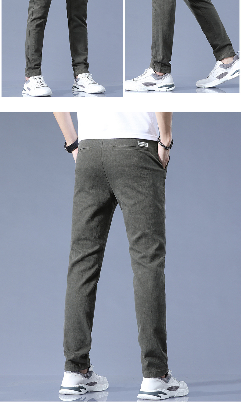 新款秋冬季男士休闲裤男帅气韩版小脚裤弹力运动青年长裤子男潮流详情18