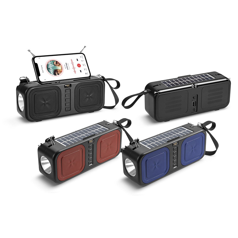 HF-U38 manufacturer supplies new large-speaker Bluetooth speakers, mini subwoofers, solar-charging dual-antenna radios, Bluetooth speakers with phone stands pic 2