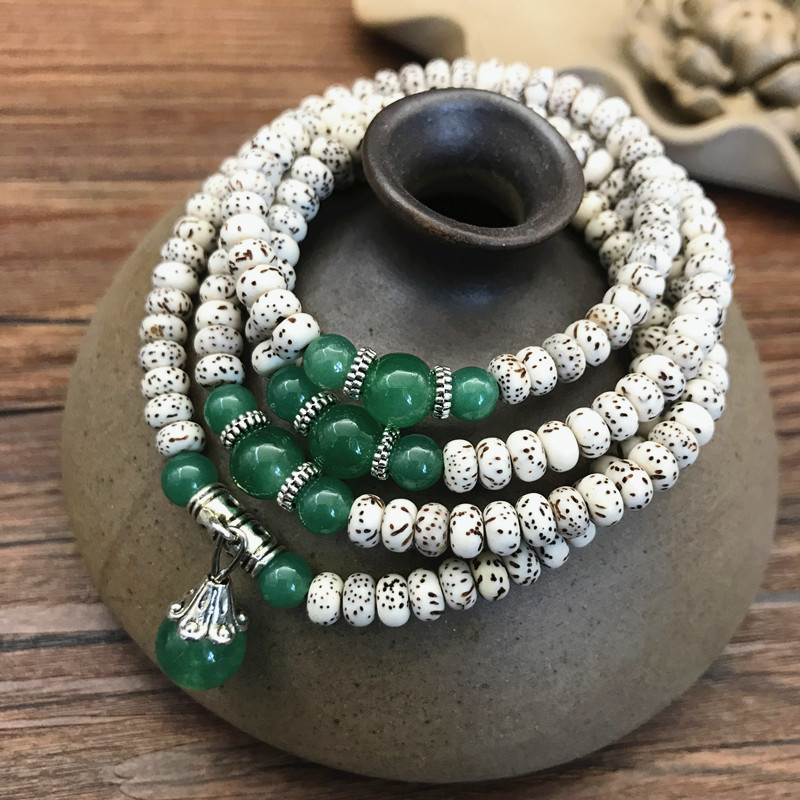 Hainan Mini Star and Moon Bodhi Bead Bead Bracelet 3*5 dry-ground high-density multi-circle Bodhi seed cultural Play bracelet accessory pic 16