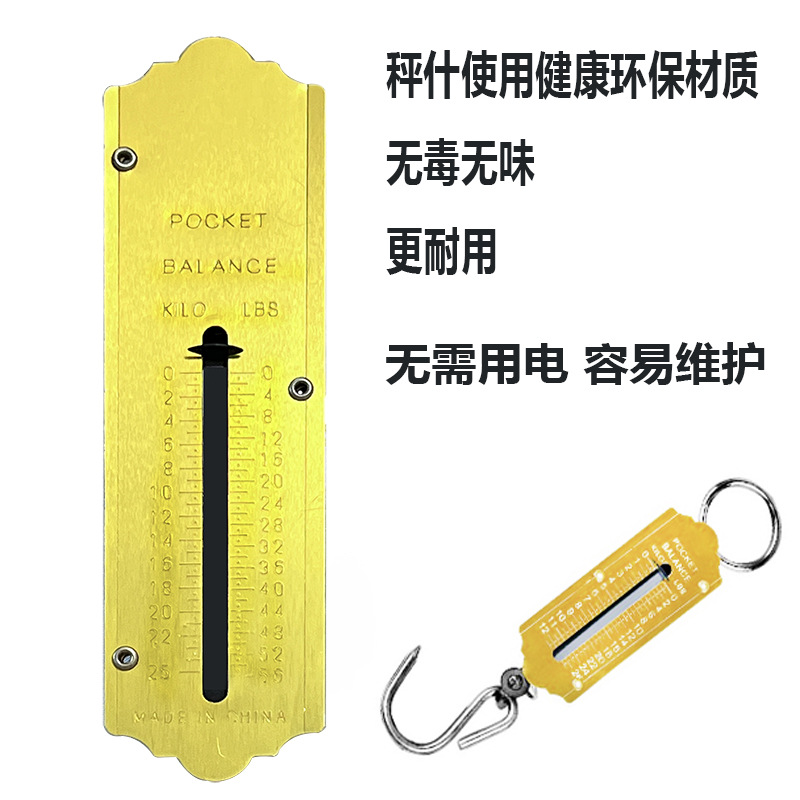 便捷式机械手提秤老式计量实验称买菜秤50kg弹簧秤吊秤详情11