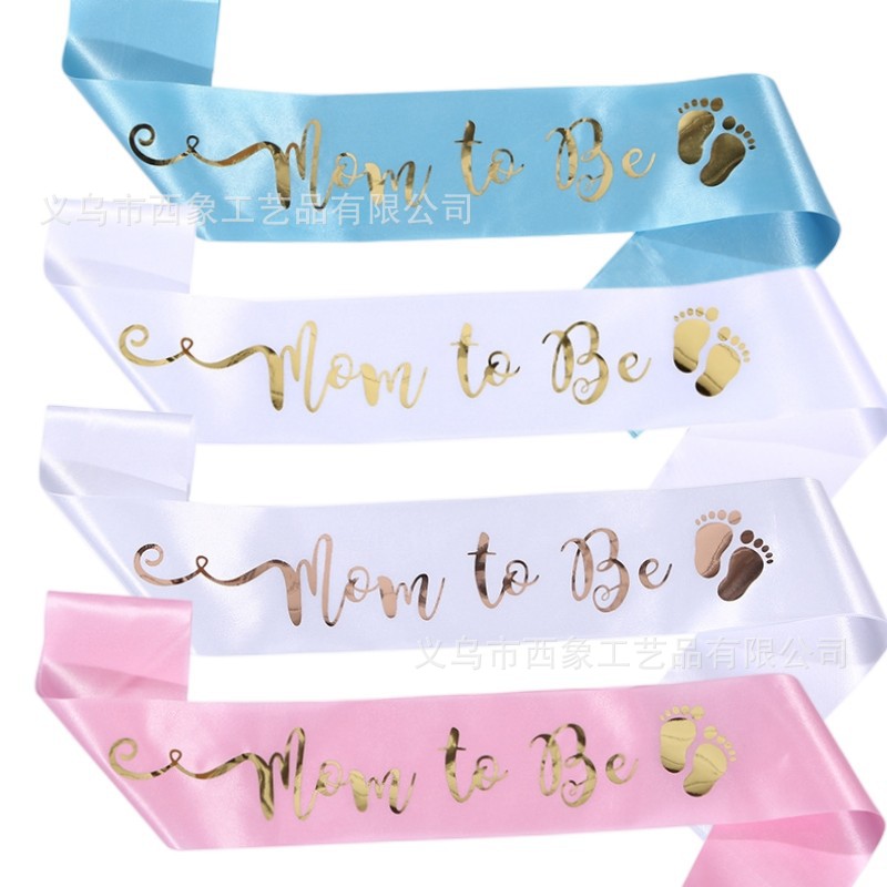 工厂专供空白礼仪肩带生日绶带单层色丁布party肩带单身派对用品详情7