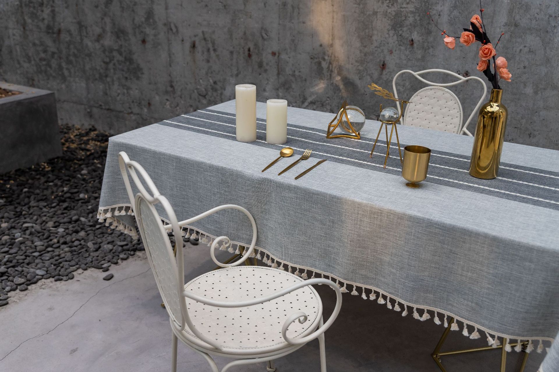Cross-border home textile cotton and linen embroidered tablecloth, party dust-proof, Christmas festival, kitchen, banquet and gathering bestseller tablecloth pic 20