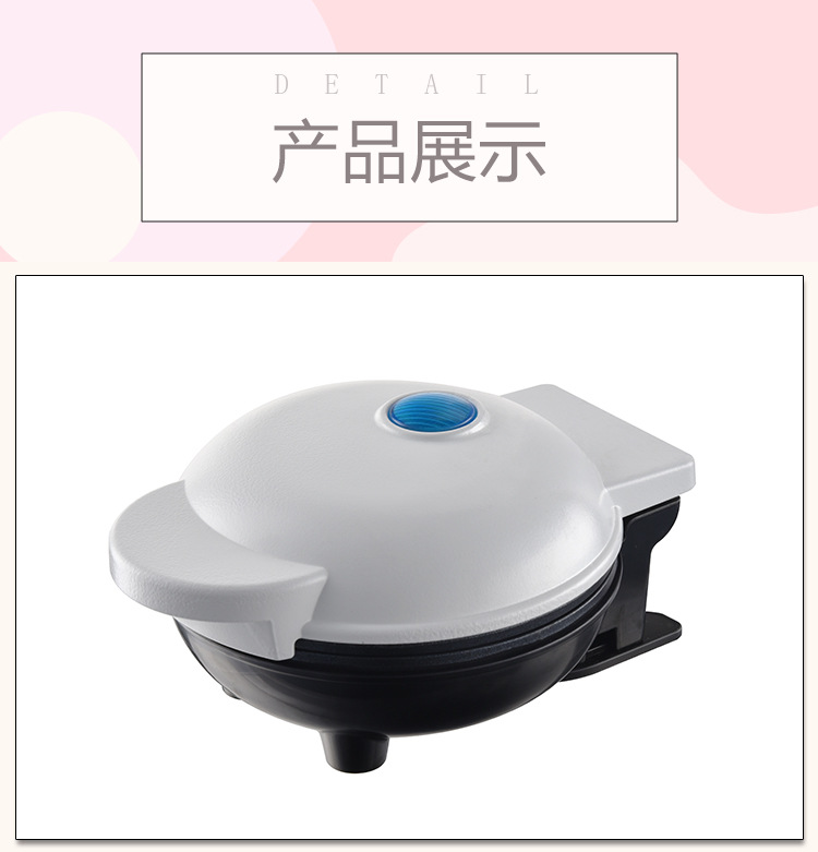 跨境供应智能自动多功能早餐机机械式半自动家用双面加热三明治机详情5