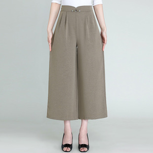 A stylish and elegant spring and autumn dress for middle-aged mothers, a long dress for women aged 40 to 50, a dress for middle-aged and elderly women pic 7