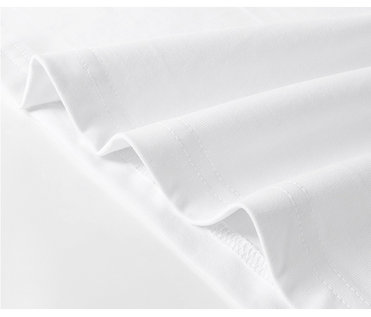 重磅纯棉刺绣男女短袖t恤宽松潮牌国潮半袖五分加肥加大码体恤详情9