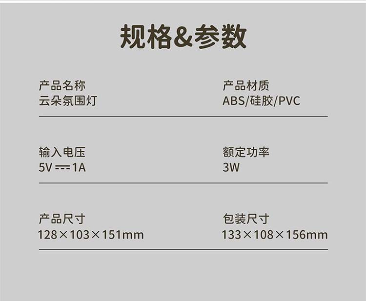 Panda Cloud Night light, Pat light, Bedside light, bedroom sleep, children, recharge, creative birthday gift for girls pic 12