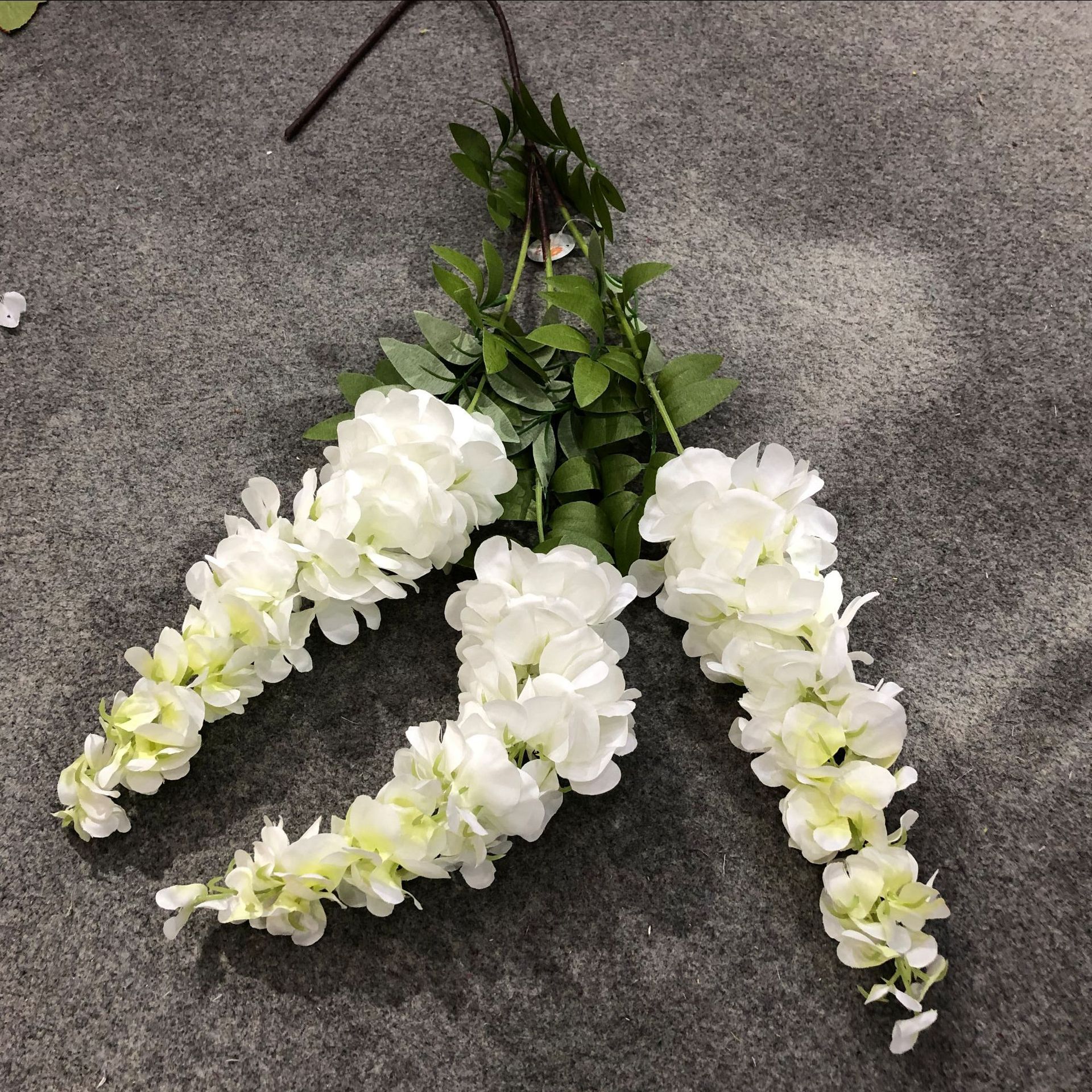 110CM simulated wisteria flower, simulated bean flower branch, bean flower strip, simulated wisteria hanging, simulated bean flower branch, wisteria strip pic 17