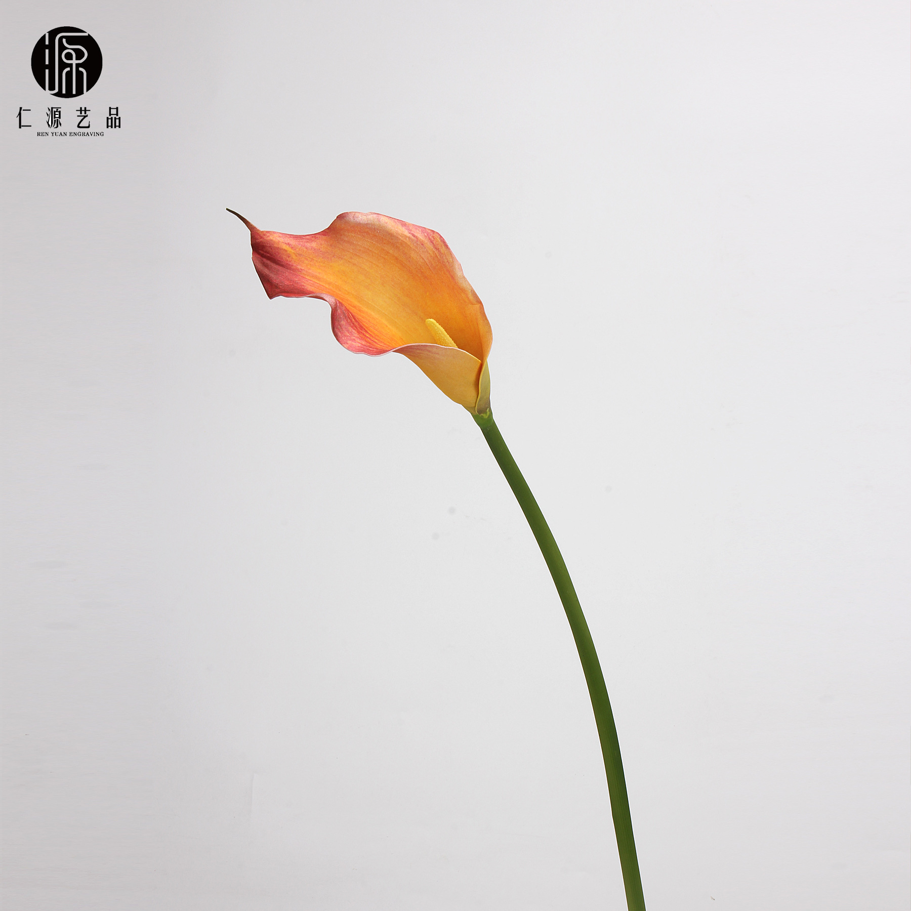 工厂直销 EVA马蹄莲仿真花海芋手感假花单枝婚庆家居插花配材道具详情13