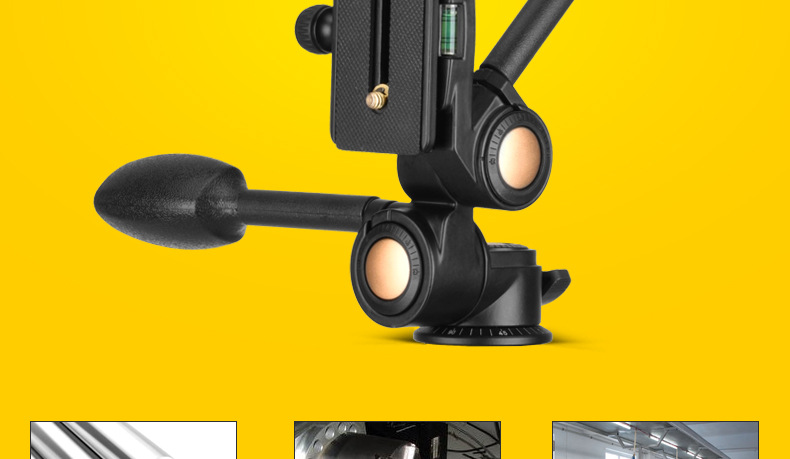 The Q80 dual-handle universal damping lubricated 3D gimbal of the Lightweight Era enhances the load-bearing capacity of the camera gimbal pic 2