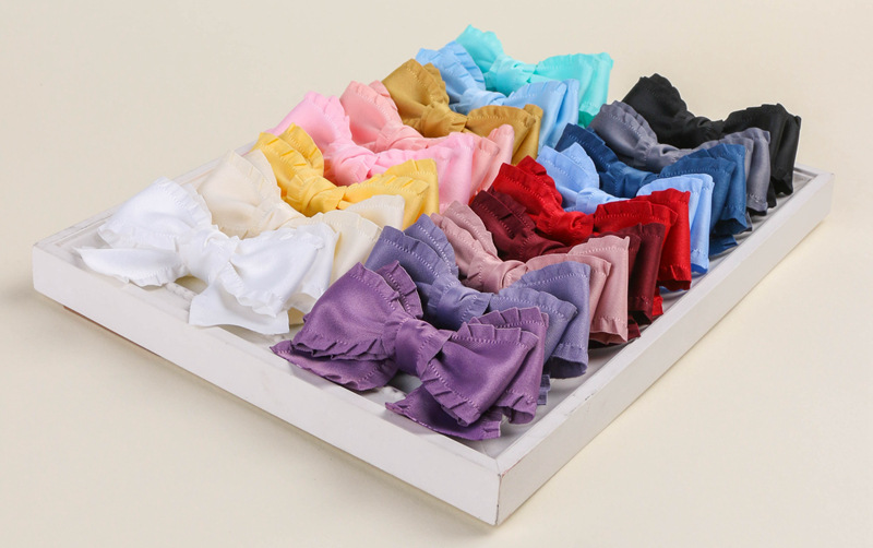 Classic thickened ruffled woven ribbon bow hair accessory clothing high-density wavy ribbon black fungus skirt hem satin ribbon pic 17