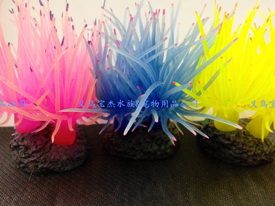 鱼缸装饰品仿真鱼荧光尼莫小丑鱼水族造景仿真珊瑚水母 厂家批发详情55