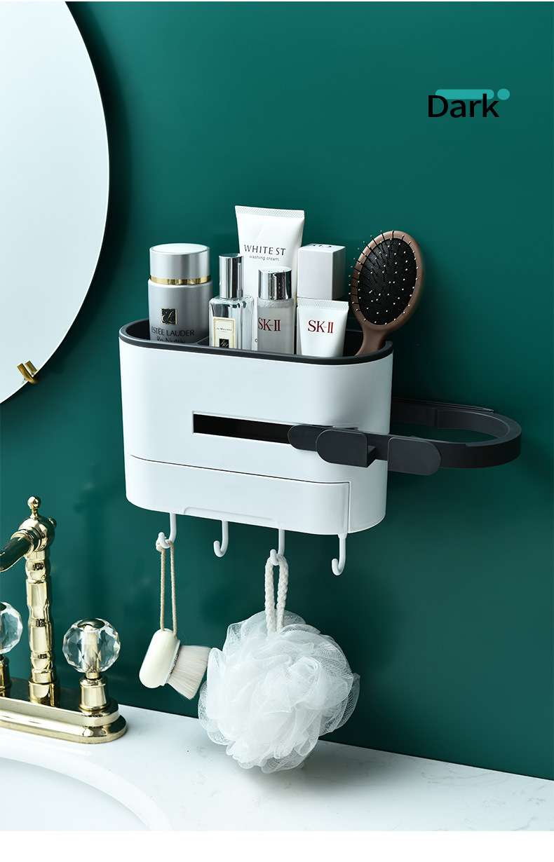 Hair dryer stand, no need for drilling, bathroom, toilet storage rack, wall-mounted hair dryer rack, air duct rack pic 18