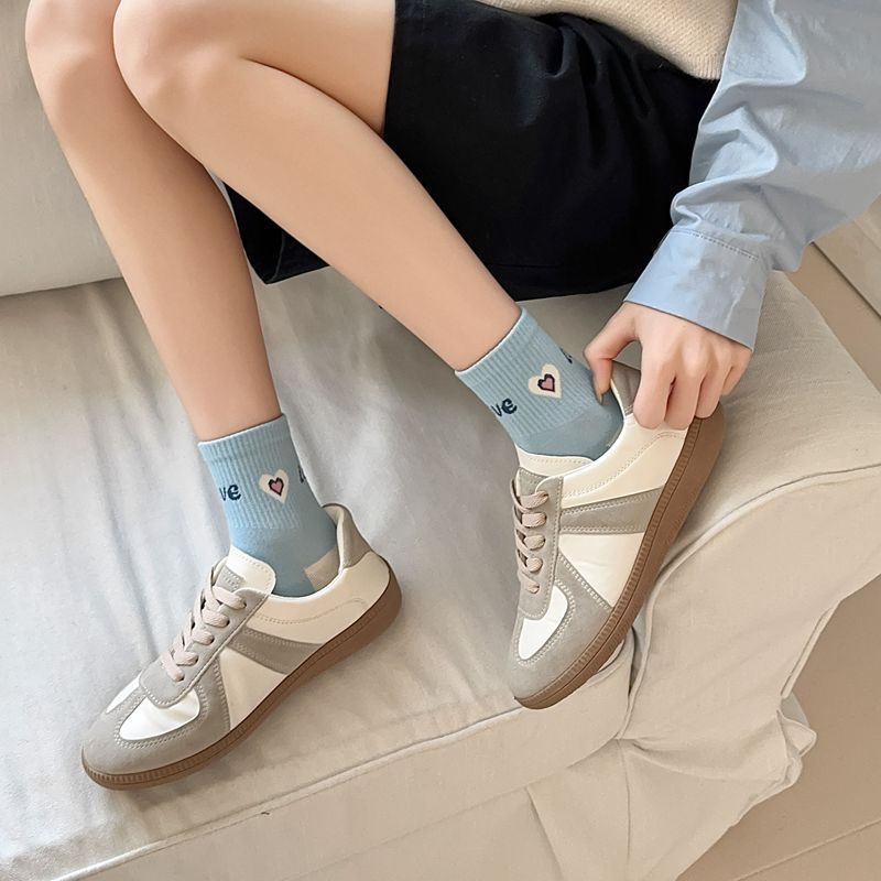 无骨袜子女五分袜春夏薄款短筒网眼透气防臭运动袜精梳棉学生短袜详情23