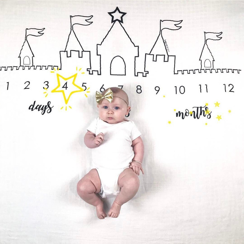 Baby milestone month photography background cloth, baby creative digital photography blanket background cloth, photography props pic 15