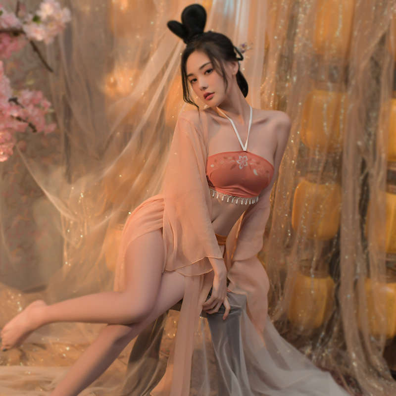 情趣内衣性感睡衣激情魅力古风汉服诱惑国潮魅力肚兜免脱详情9