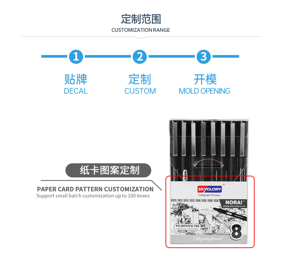 跨境多款勾线笔批发学生标记彩色笔套装画画勾勒笔商务签字笔现货详情15