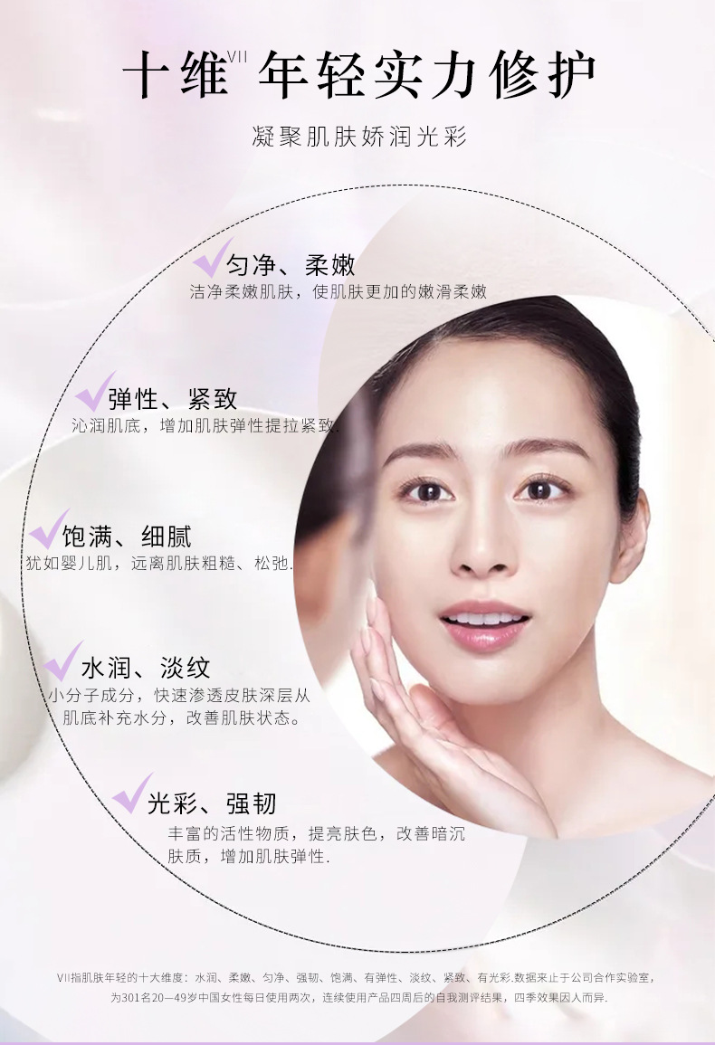 Wholesale Zhenmei Peptide caviar Cosmetic Set, complete set of genuine moisturizing and hydrating skin care lotion and lotion pic 4