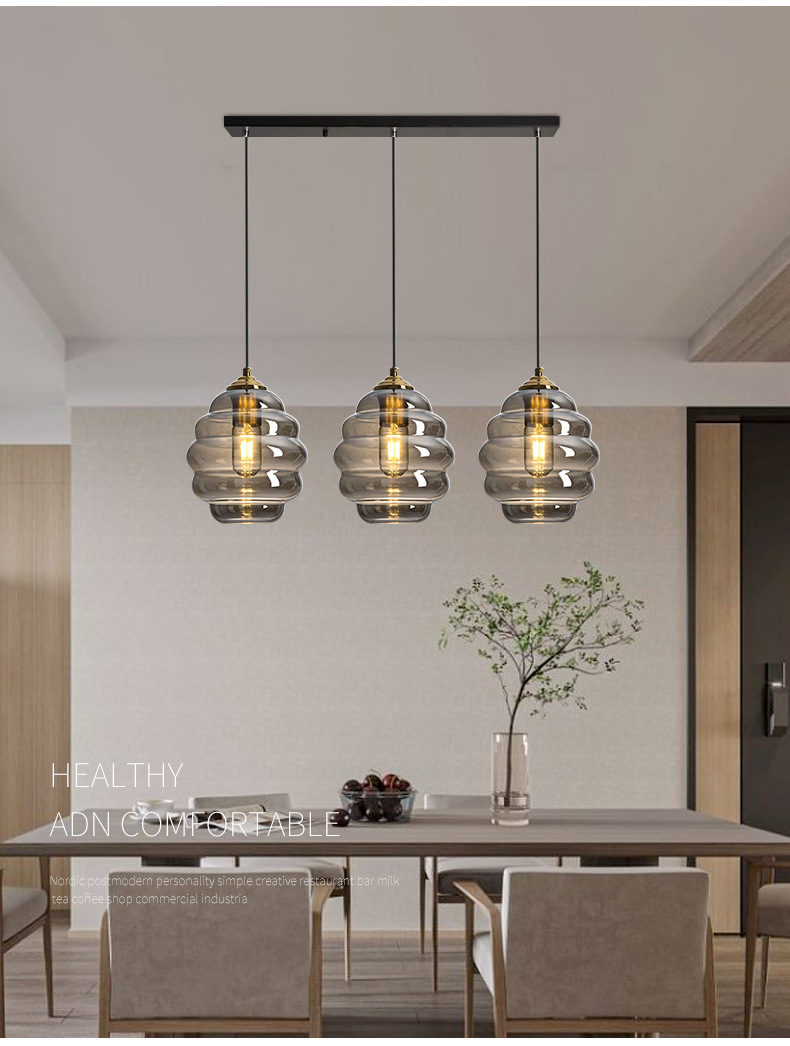 Lámpara de nubes candelabro restaurante luminaria nórdica cabeza de cama bar tienda de ropa tienda de viento industrial lámpara de escalera vidrio comercial pic 7