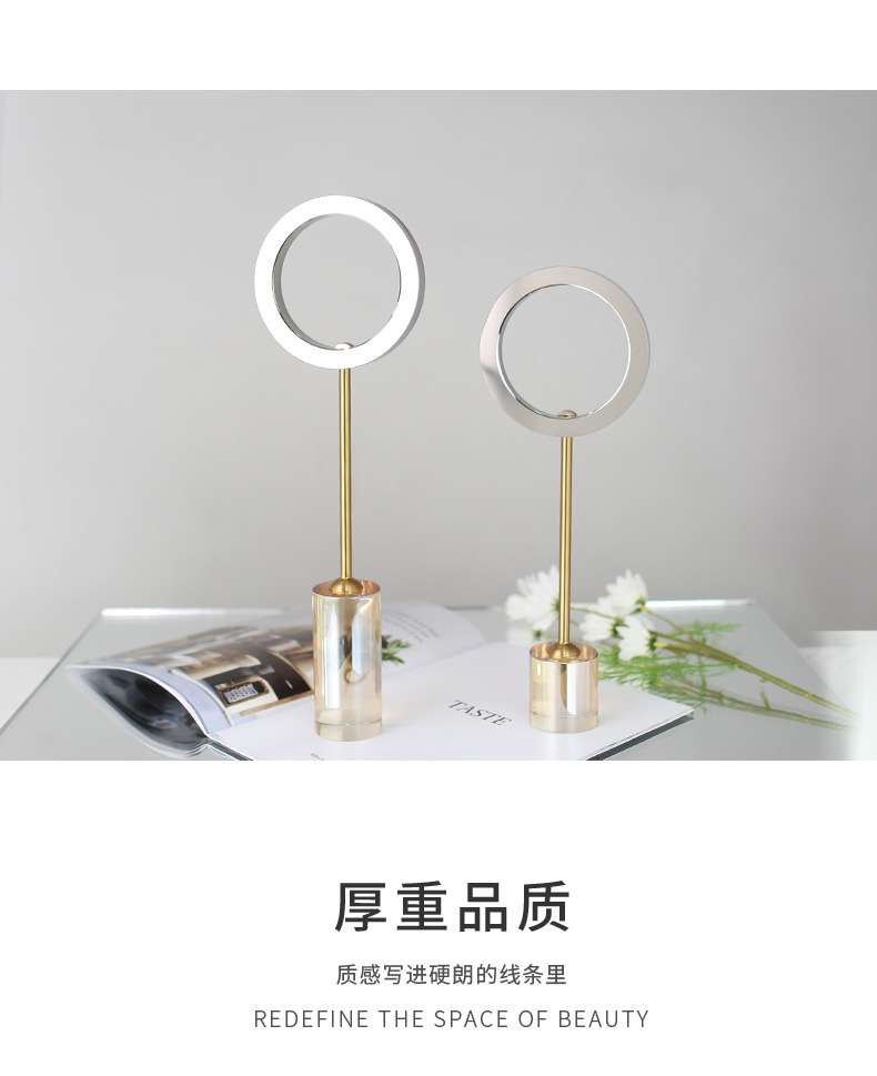 Crystal handicrafts, Nordic light luxury creative home living room entrance hall office desk soft decoration ornaments pic 28