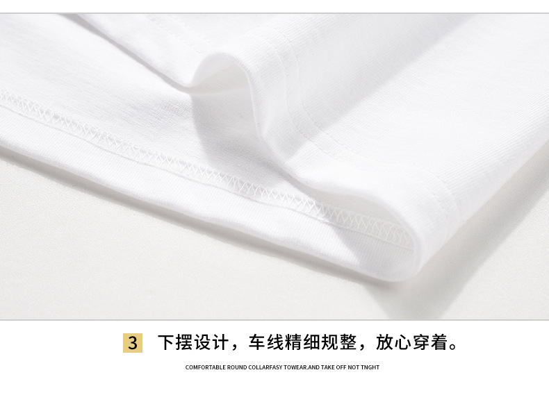 Short-sleeved T-shirt for men, 2022 Summer new Korean style trendy ins loose T-shirt, mid-sleeved cotton trendy brand, large size pic 64