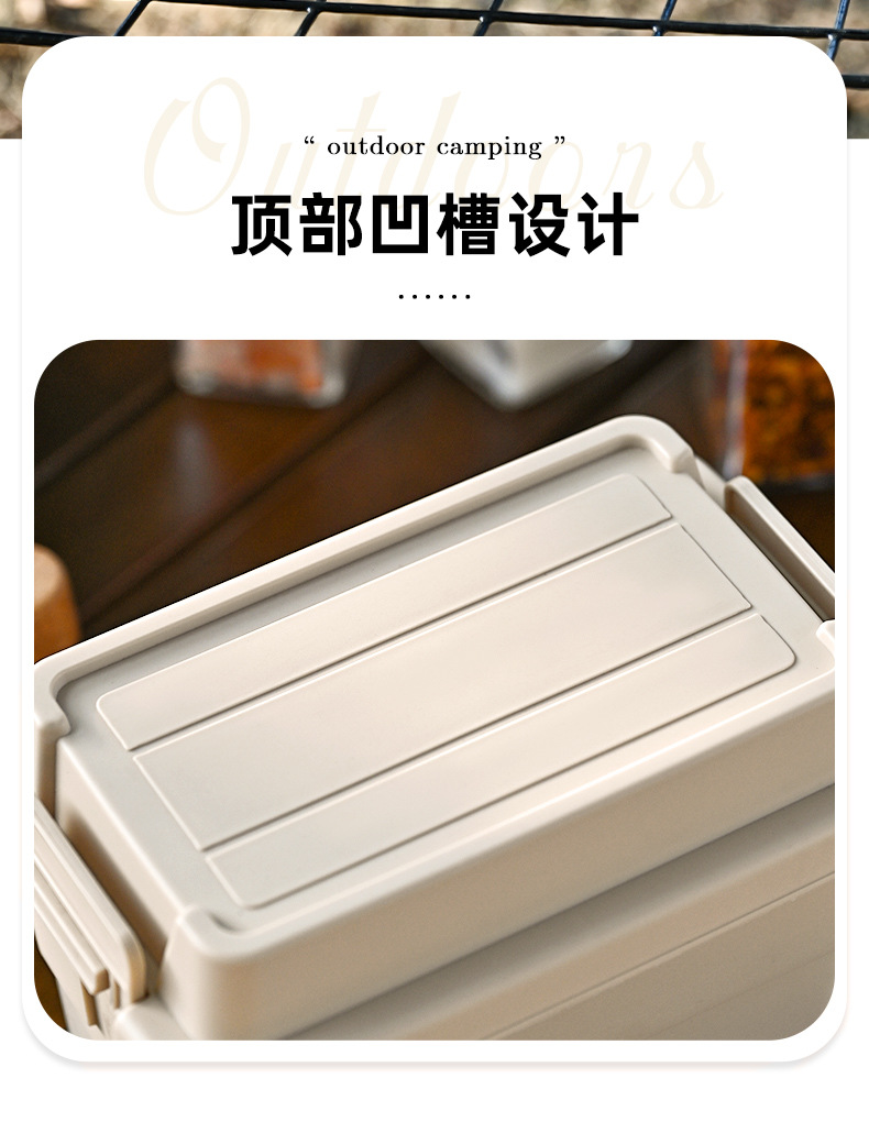 Camping seasoning bottle storage box, mini small storage box, outdoor desktop multi-functional storage box, miscellaneous bucket pic 7