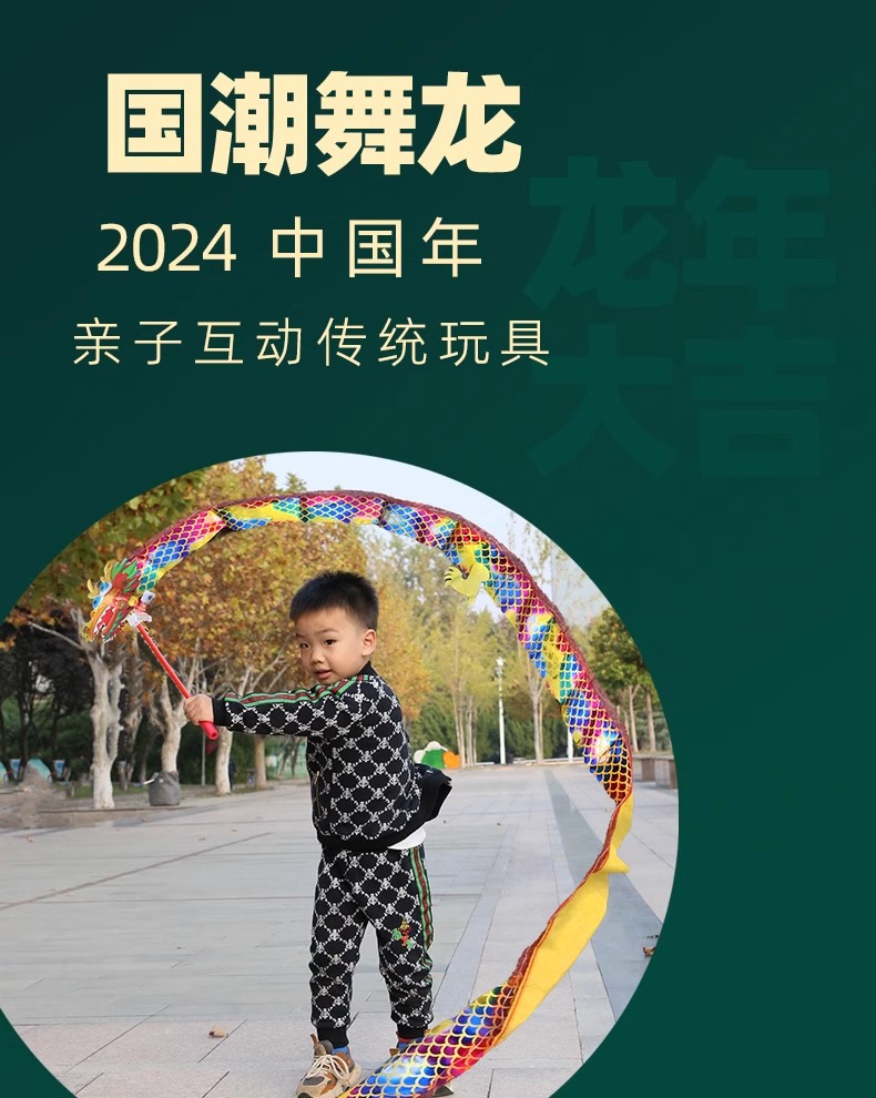 广场舞龙彩带舞彩带男孩发光甩龙健身龙舞龙彩带健身儿童跳舞彩带详情1