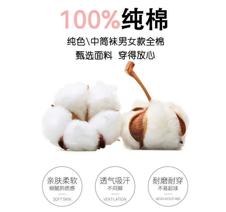 白袜女士中筒袜子春秋四季款白色防臭商务袜百搭款一件代发详情2