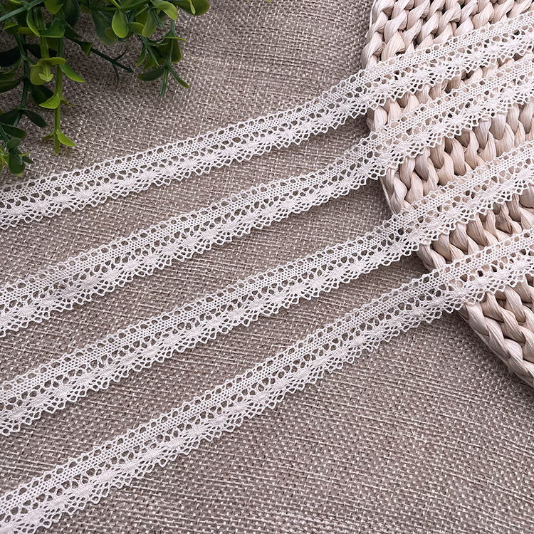 Кружева из чистого хлопка, 1.4 см, мелкий штрих-код DIY, ручной комплект одежды из чистого хлопка, аккуратно выгравированное кружево pic 8