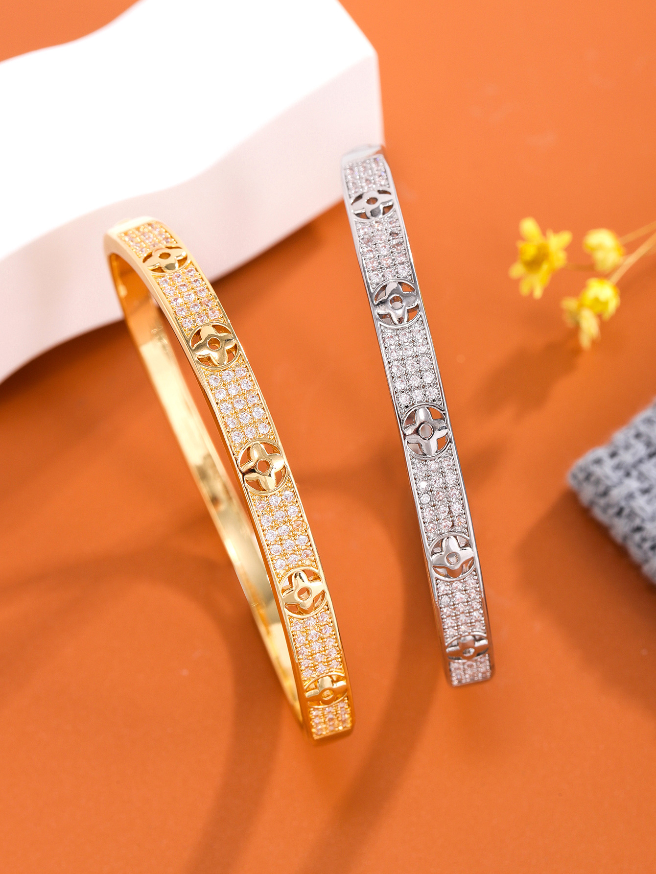 Kajia V Gold Starry Sky High Version Bracelet Couple bracelet, European and American style cross-border fashion jewelry bracelet factory direct sales pic 4