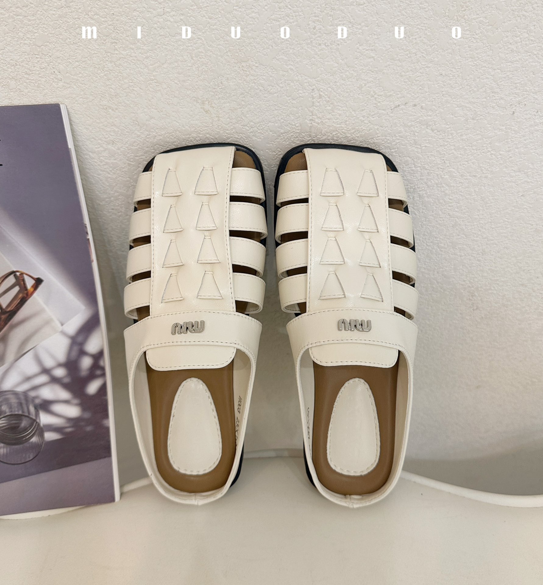 包头平底女士夏季外穿后空编织罗马鞋2024新款软底透气舒适凉拖鞋详情12